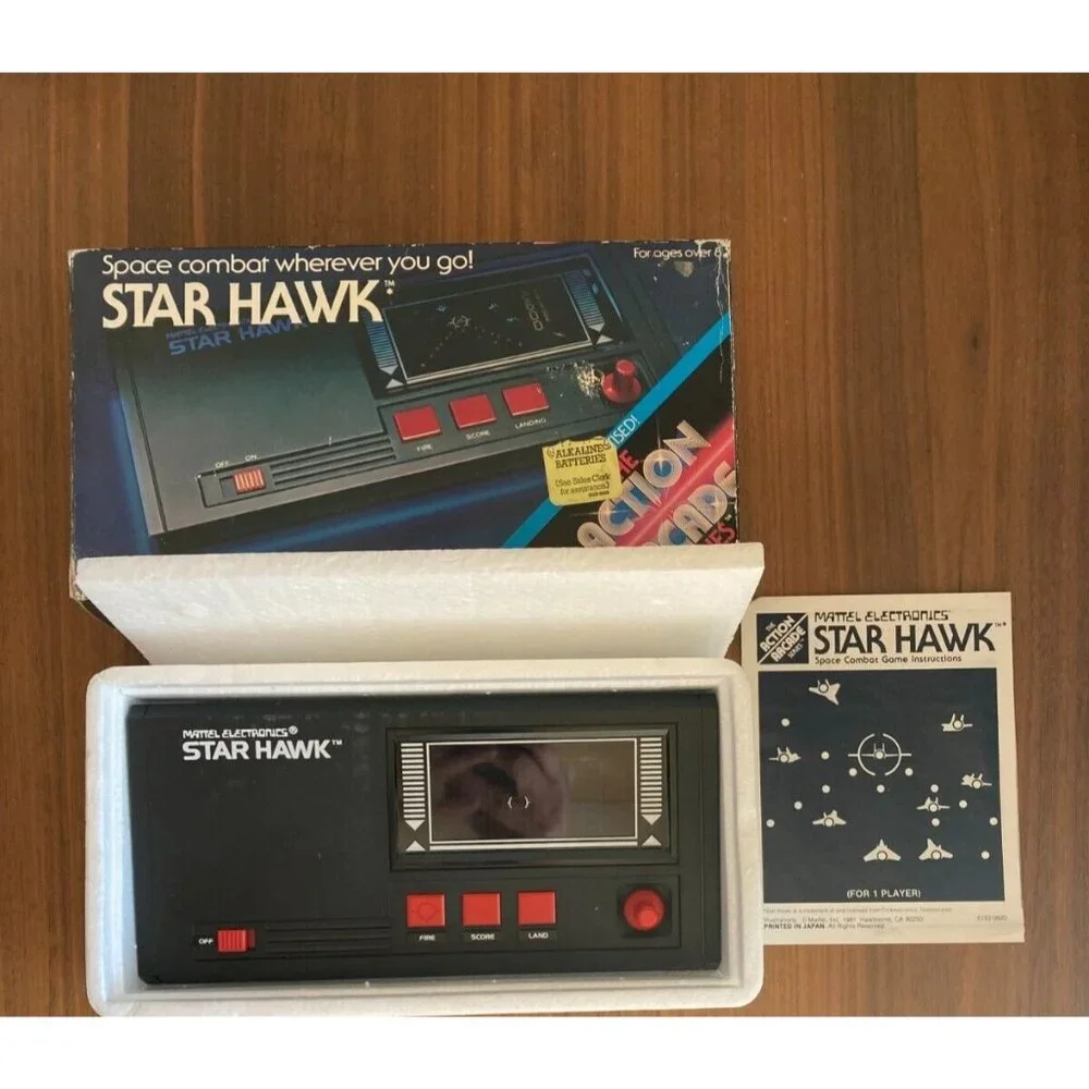 Star Hawk Handheld Video Game Mattel Electronics Vintage 1981